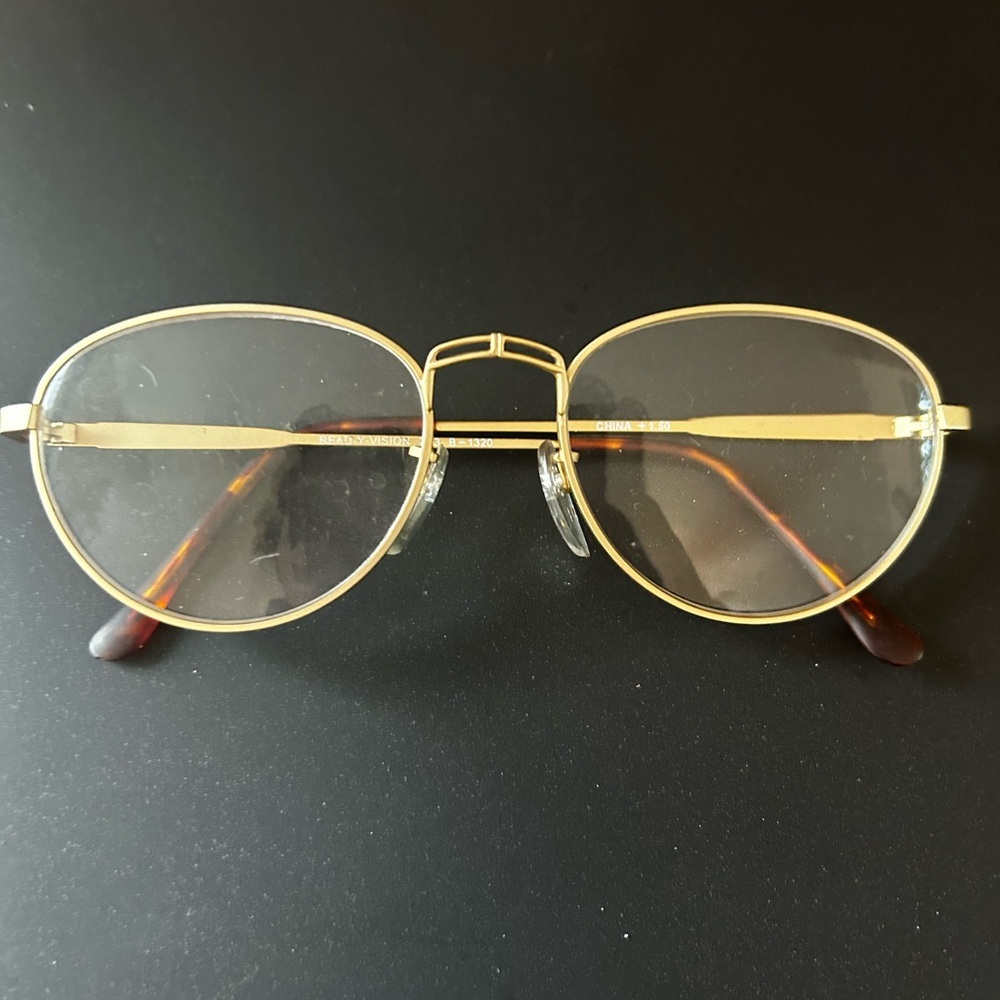 Vintage 90’s Gold Frame Glasses